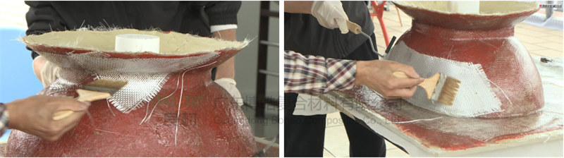 玻璃鋼模具增強(qiáng)層制作：45&deg;鋪設(shè)法